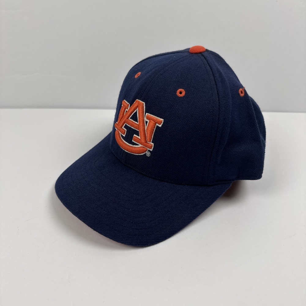 Auburn Tigers Just Sports Fitted Hat Navy Orange Colosseum 6 7/8 Cap NCAA